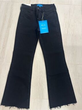 M.i.h Jeans High-Rise Black Flare Wide-Leg Jeans